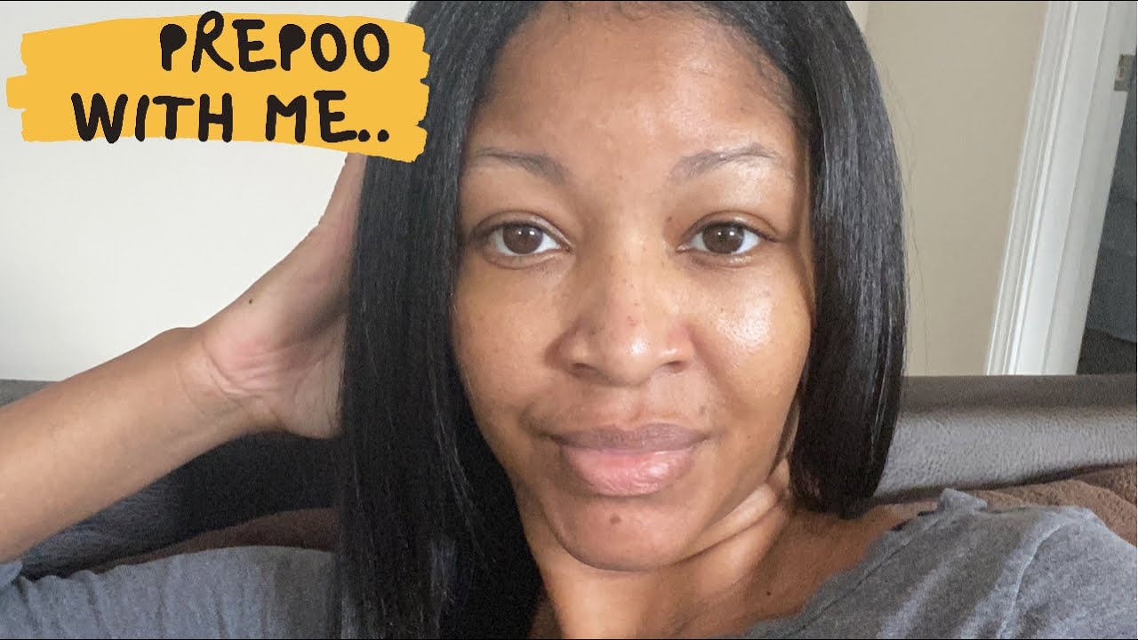 Prepoo with me |Relaxed hair