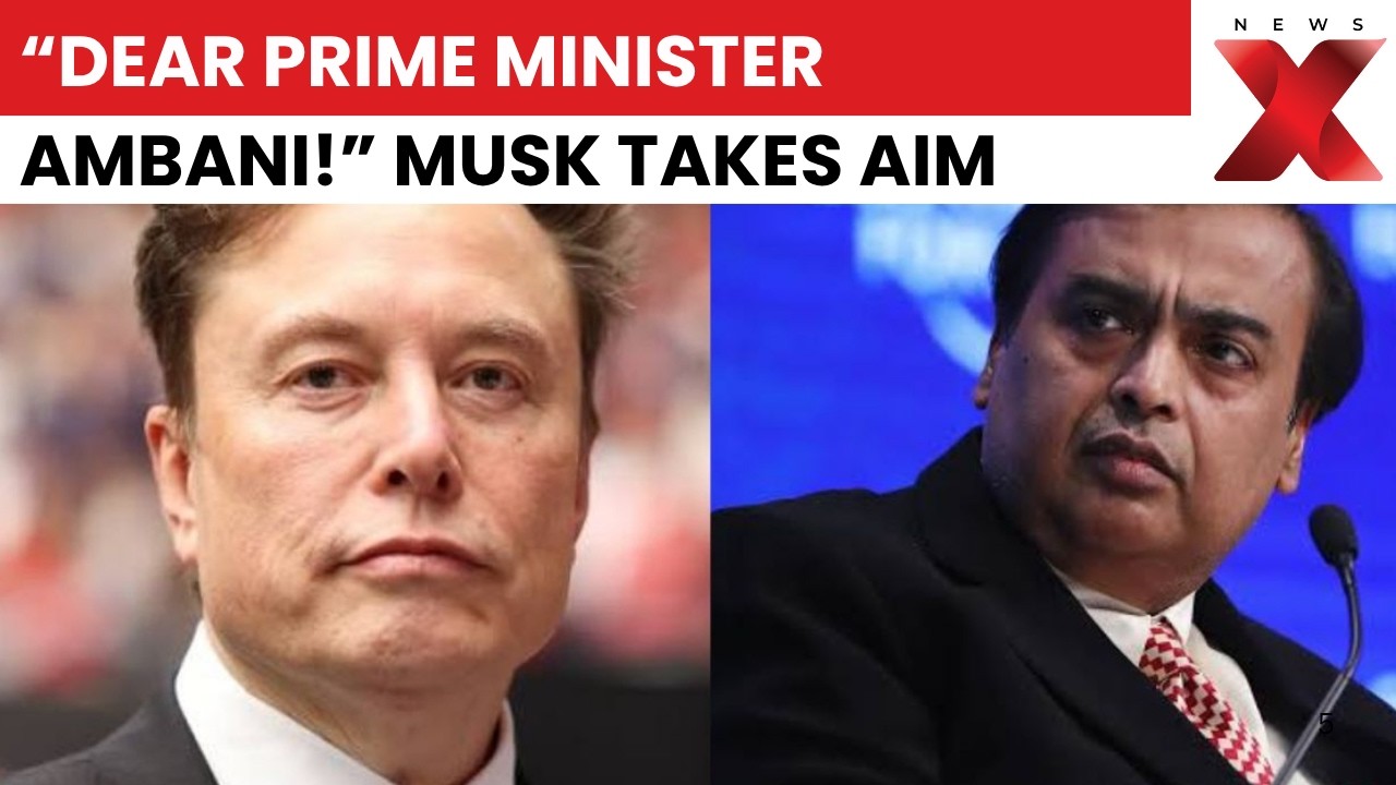 Elon Musk Mocks Mukesh Ambani As Starlink India Entry Sparks Monopoly Row On X