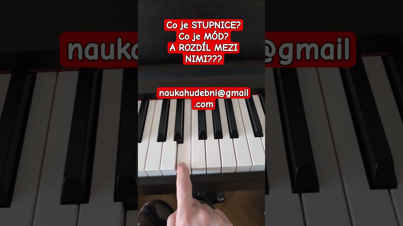 STUPNICE M&Oacute;D ROZD&Iacute;L letn&iacute; kurzy #musictheoryquiz #piano #pianotutorial #tutorial #music #quiz