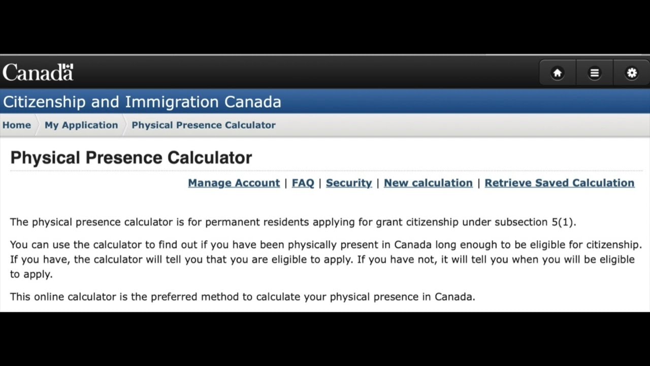 What is Physical Presence Calculator? (Canadian Citizenship Preparation)