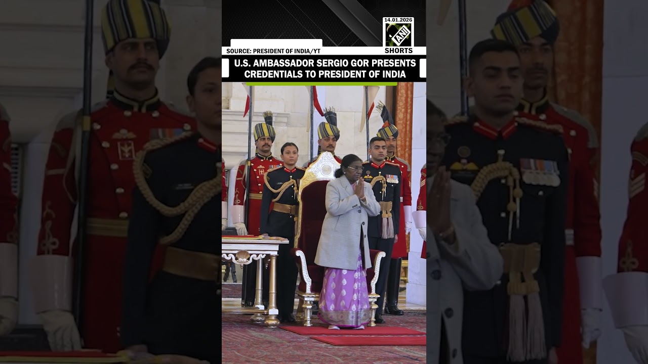 President Droupadi Murmu receives credentials from US Ambassador to India Sergio Gor