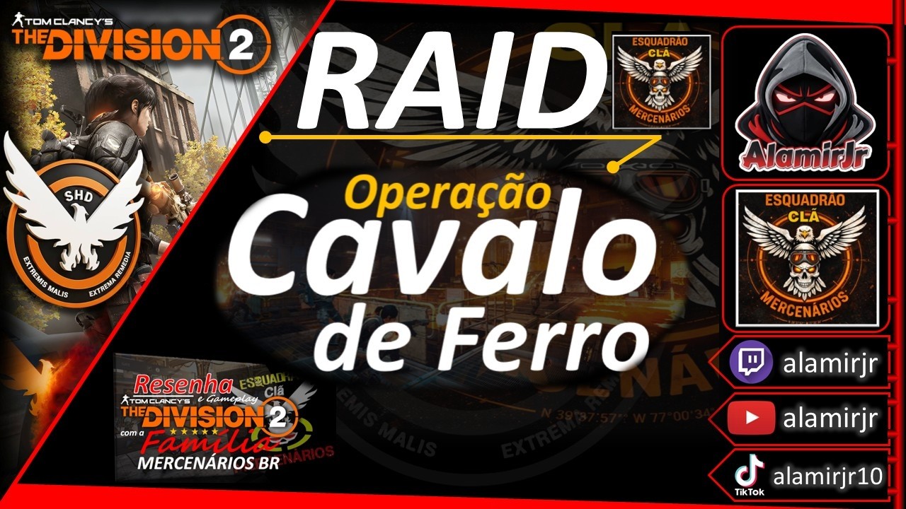 The Division 2 - RAID Esquadrão Mercenários - Operação Cavalo de Ferro - PS5 - Clã MBR✌️