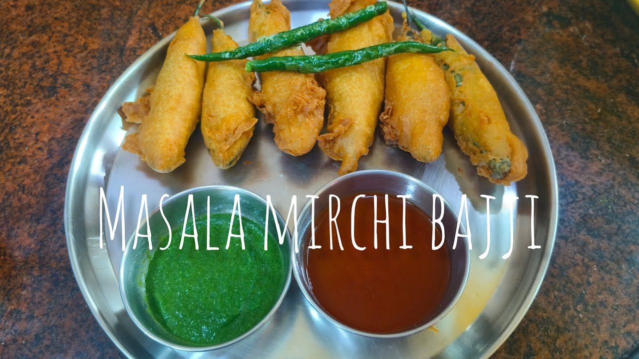 Masala mirchi bajji #food #youtube #recipe #bajji 