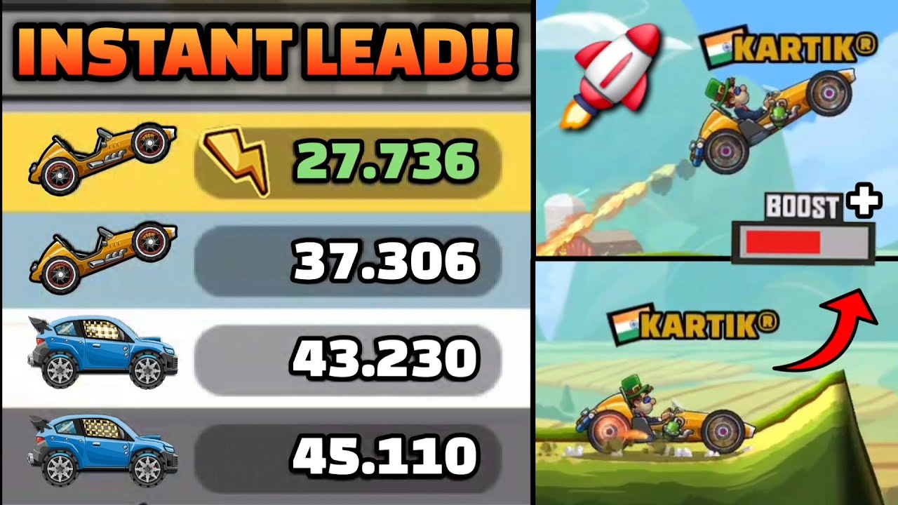 JUMP SHOCKS MAKES MASSIVE LEADS!! 🚀🏆 IN COMMUNITY SHOWCASE - Hill Climb Racing 2
