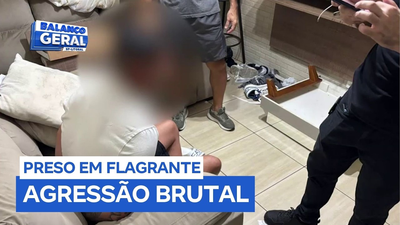 Homem que agrediu mulher dentro do elevador em São Vicente (SP) é preso