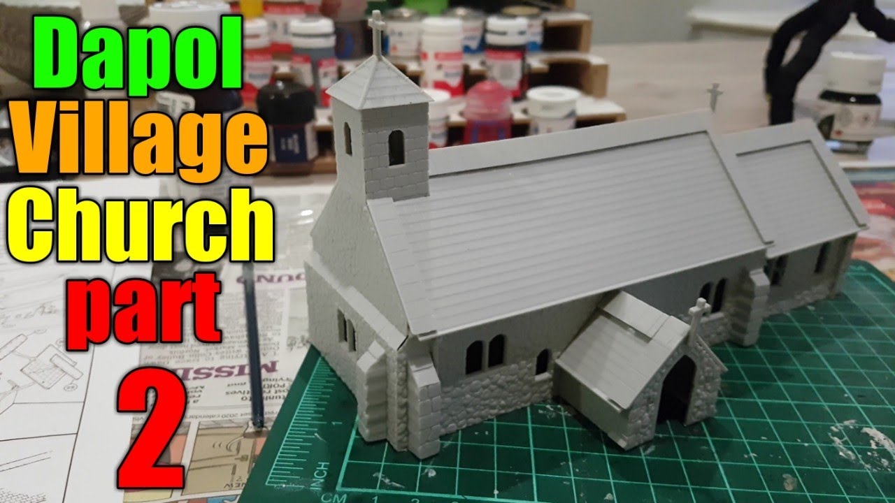 painting Dapol village church