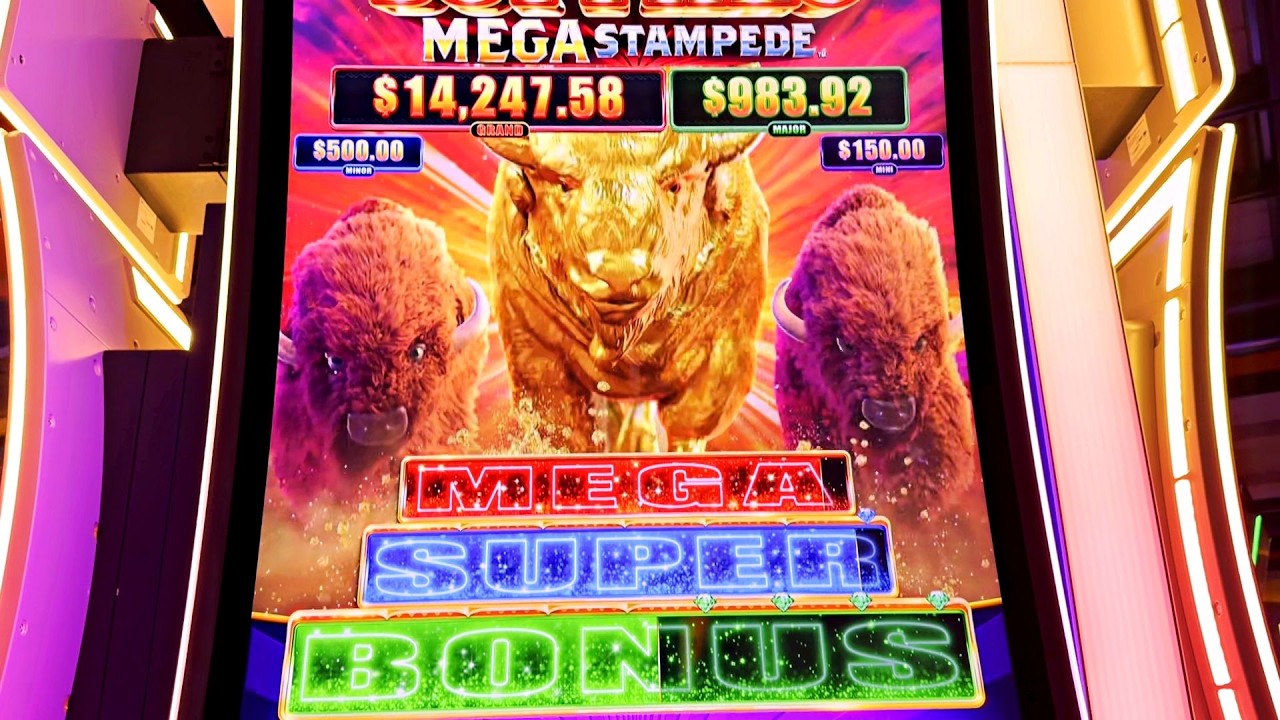 BUFFALO MEGA STAMPEDE JACKPOT!!!!!!!!!!!!!