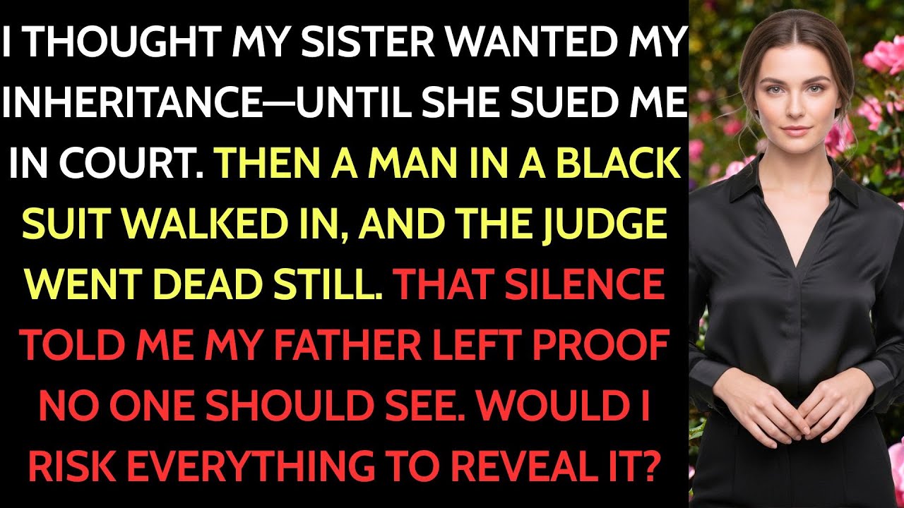 My Wealthy Sister Demanded My Inheritance in Court—The Man in a Black Suit Walked In—the Judge Froze