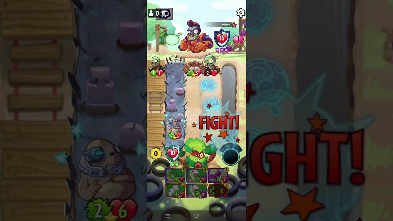 Pvz heroes-grass knuckles vs the smash 