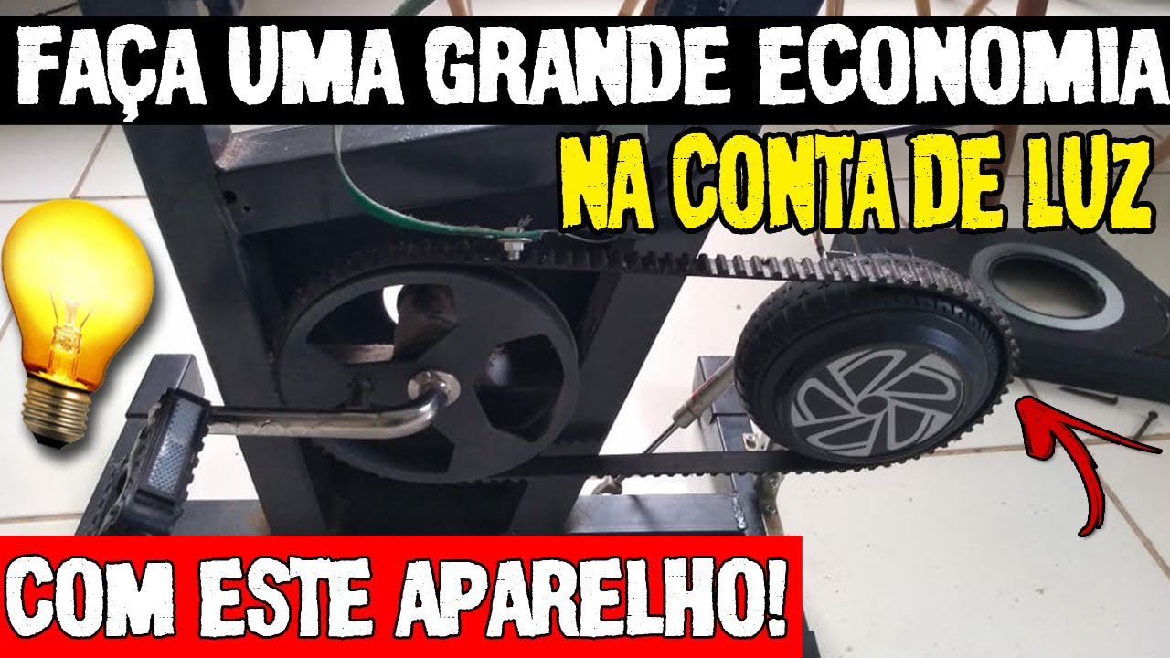 Gerador de energia potente com bicicleta ergométrica! Como fazer!