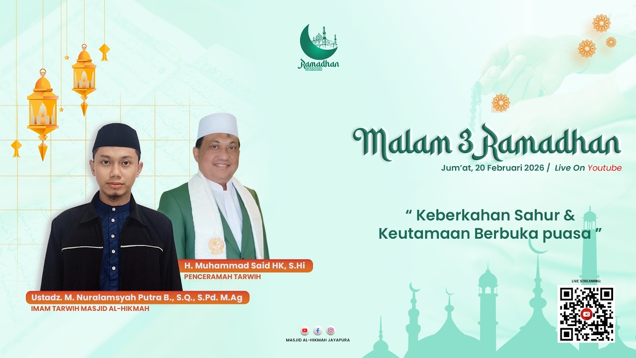 Malam 3 Ramadhan 1447 H / 2026 M