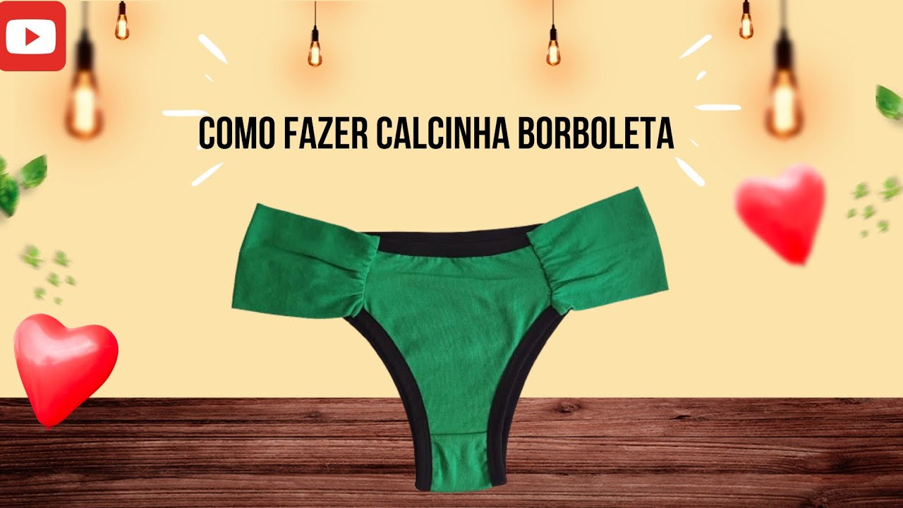 Como fazer calcinha borboleta. Calcinha Helena#Maju.