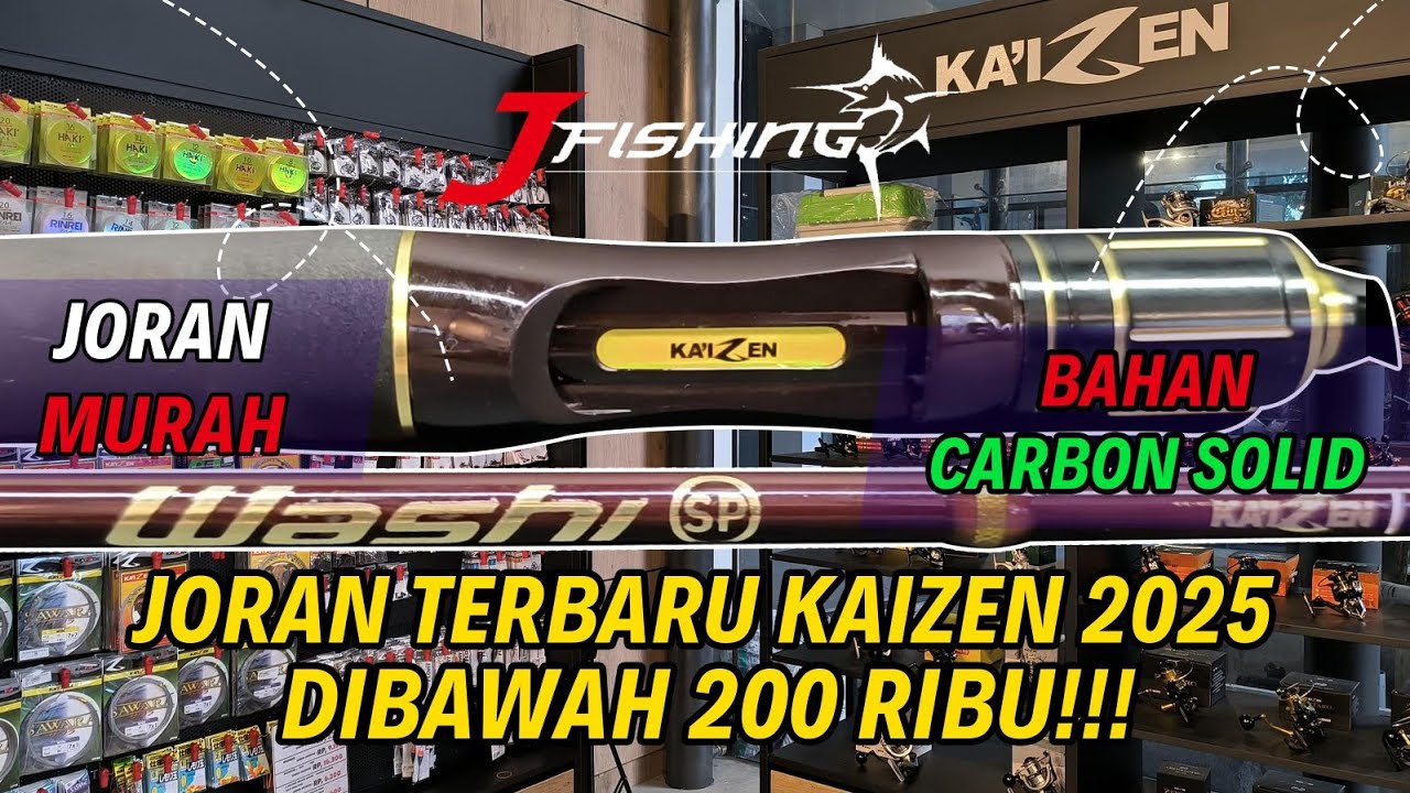 Spesifikasi Mewah Harga Rempah | Review Produk Terbaru Kaizen Mushi Washi Carbon Solid • J Fishing