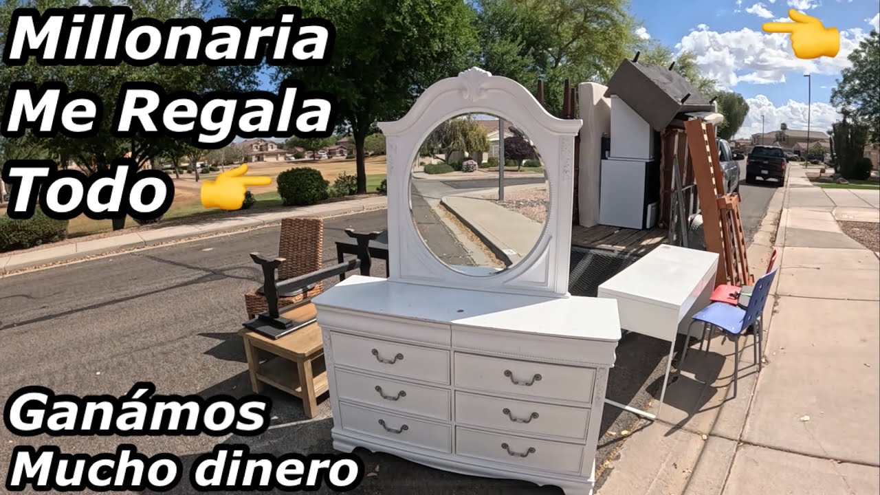 Lo que tiran en USA🤑Señora Me REGALA TODO😱 Increíble lo que botan