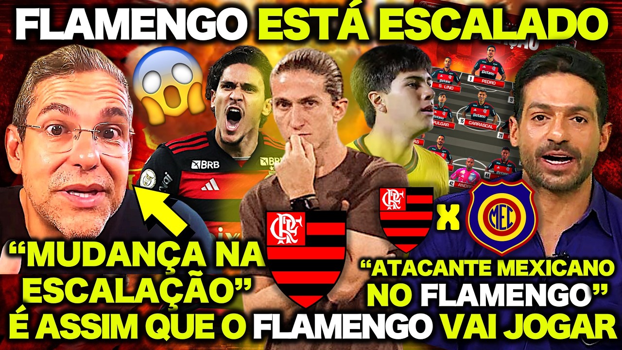 🔴 FLAMENGO ESTÁ ESCALADO ! É ASSIM QUE O FLAMENGO VAI JOGAR ! NOVO REFORÇO ! FLAMENGO X MADUREIRA 🔴