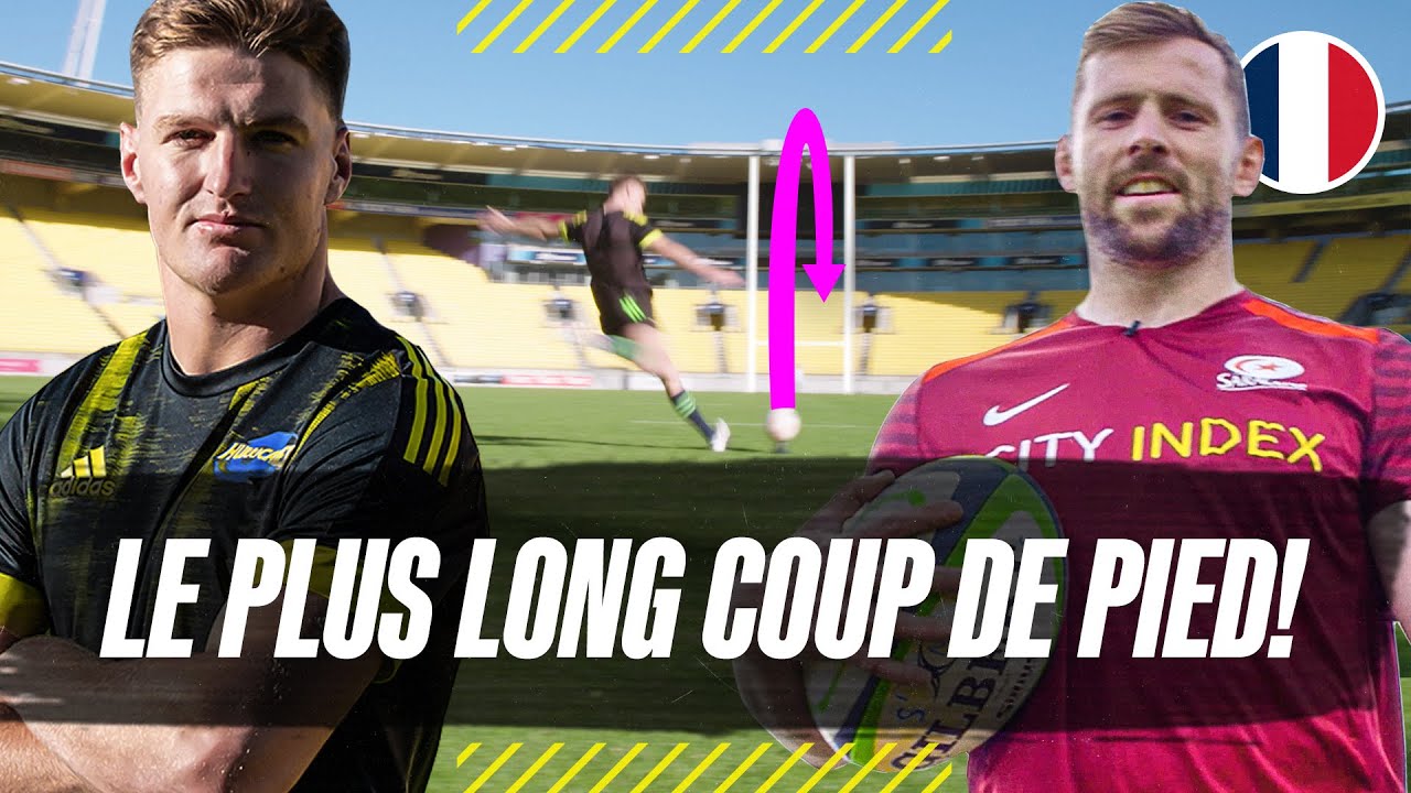 Jordie Barrett contre Elliot Daly dans le plus LONG coup de pied de Rugby !