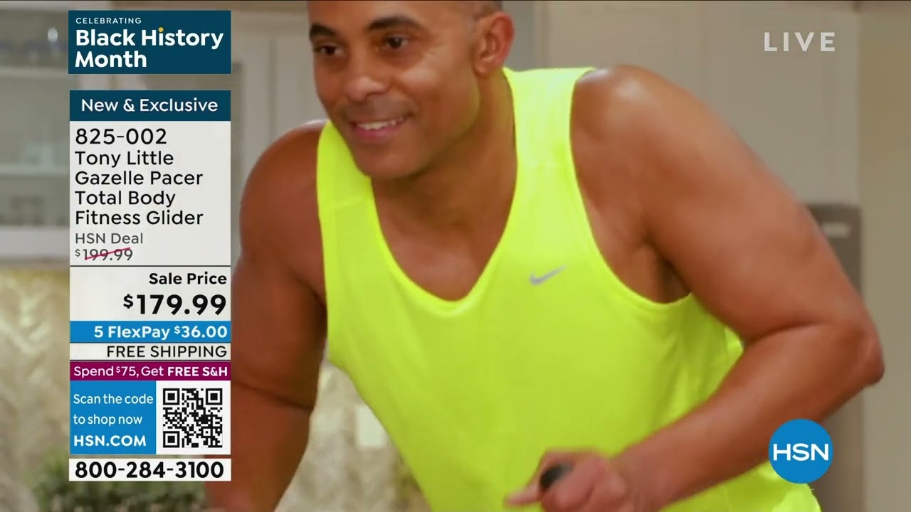 Tony Little Gazelle Pacer Total Body Fitness Glider