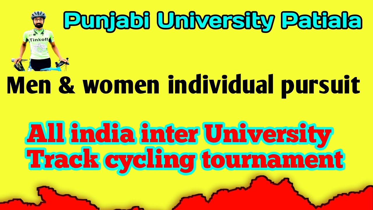 individual pursuit all india inter University Track cycling tournament.