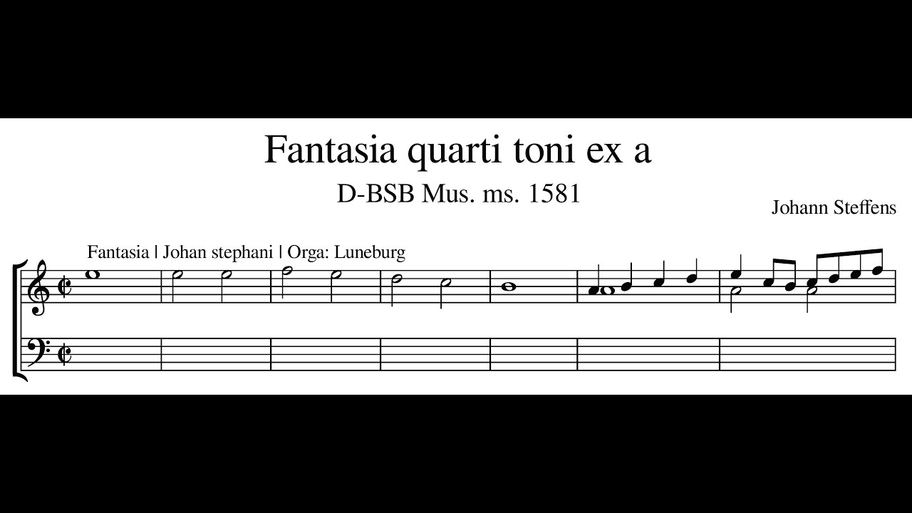 Johann Steffens – Fantasia quarti toni ex a