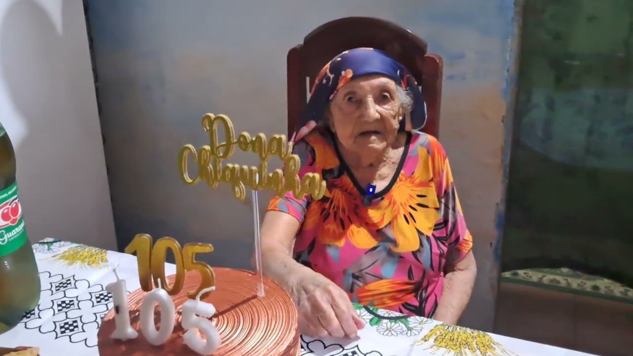 Vovó chiquinha moradora da cidade Matinhas completa 105 anos 