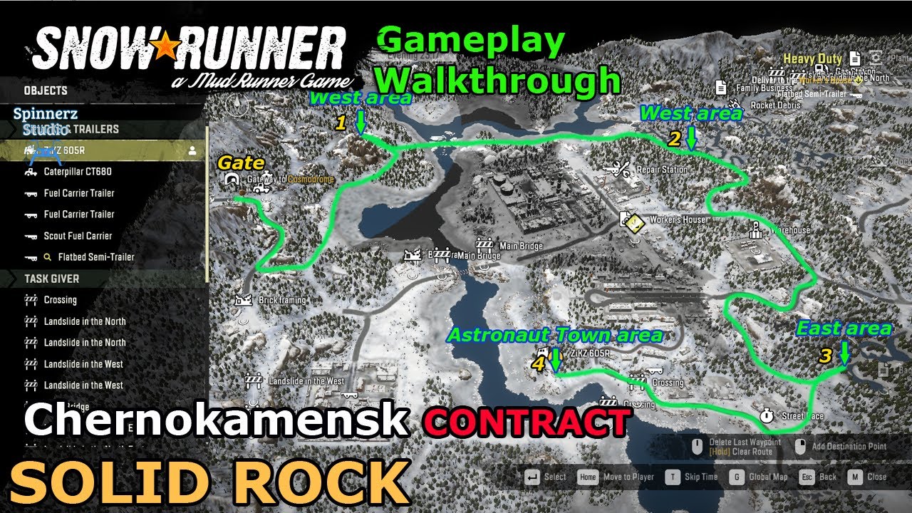 SnowRunner -  Solid Rock | Chernokamensk Contract - Amur, Russia - Phase 4