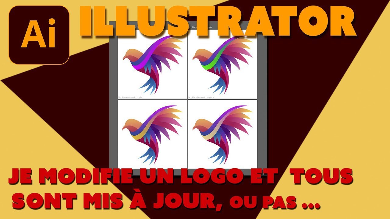 Illustrator - Astuces - Modifier un logo et tous se mettent à jour, ou pas ...