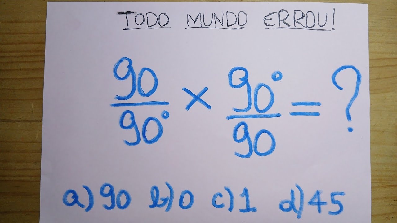TODO MUNDO ERROU!!! 