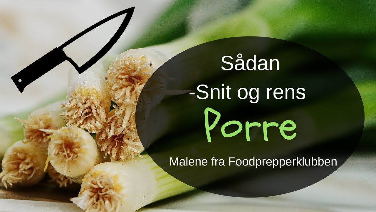 Sådan skær og renser du porre