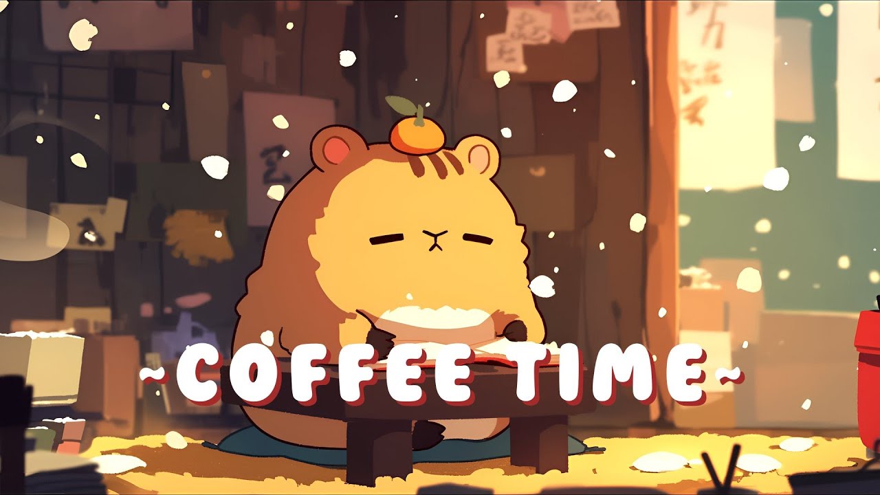 Capybara Lofi Radio - Chill Jazz Beats to Relax/Study ~ Quiet Moments ~ 🦫 ✨ 🌙