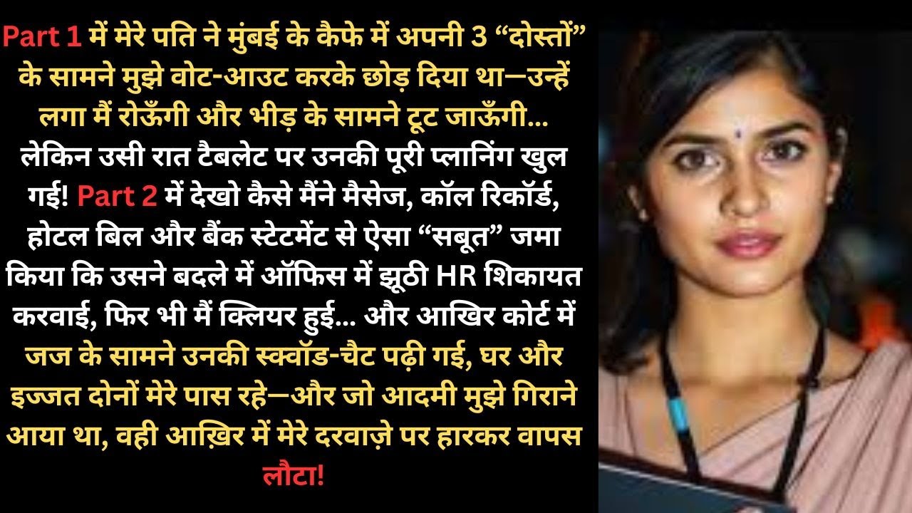 कैफे में बेइज्जती के बाद मैंने “सबूत” निकाले… अब कोर्ट में उसकी पूरी साजिश खुल गई | Part 2 Final