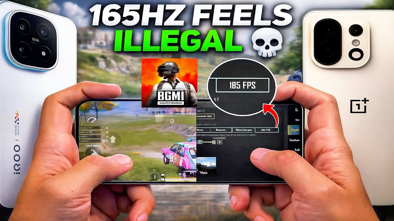 ⚡165Hz vs 144Hz BGMI – iQOO 15 vs OnePlus 15!