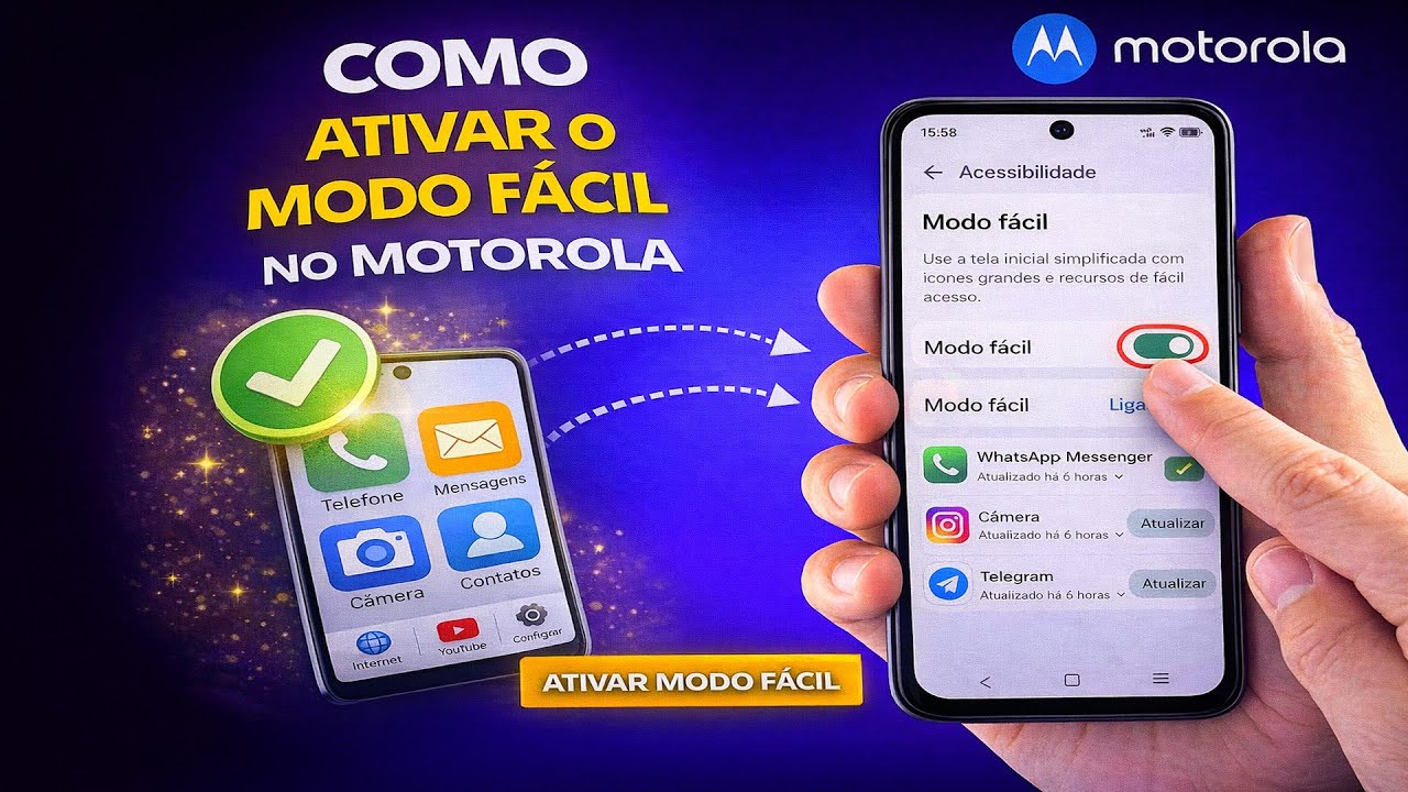COMO ATIVAR O MODO FÁCIL NO MOTOROLA