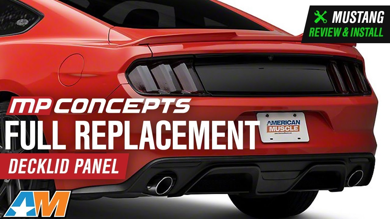 2015-2017 Mustang MP Concepts Full Replacement Decklid Panel - Gloss Black Review & Install