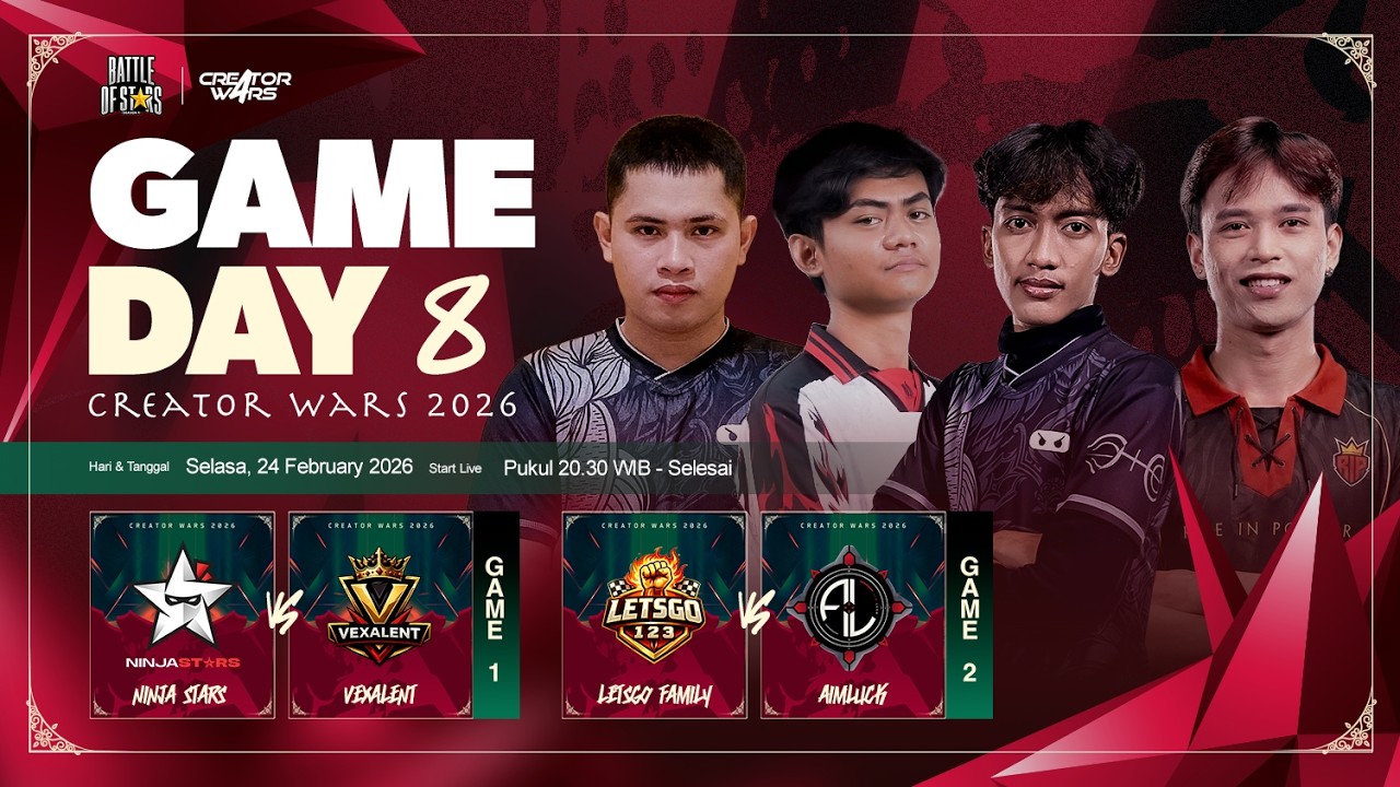 CREATOR WARS DAY 8 BATTLE OF STARS