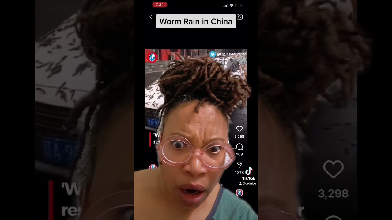 Worm Rain in China #wormrain #china  #shorts