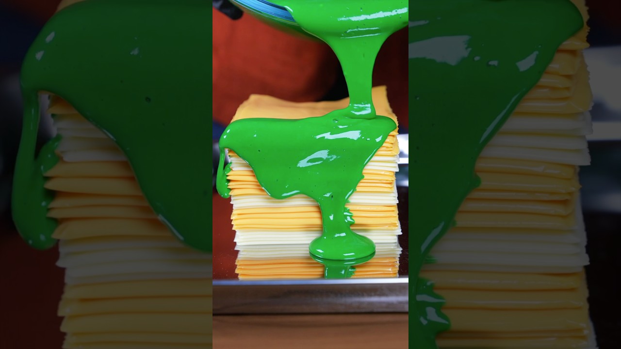 Green Cheese Fried cooking!! #Cooking #ASMR