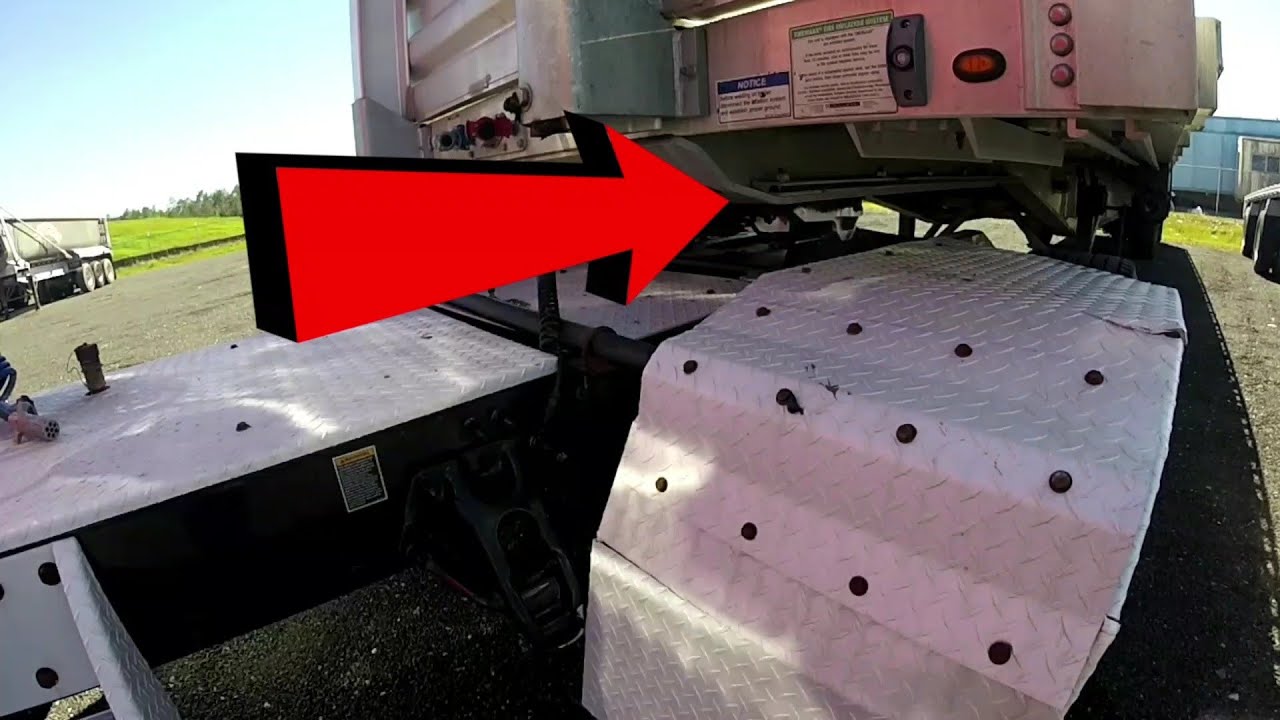 How to hook up a semi truck flatbed trailer (How to video)