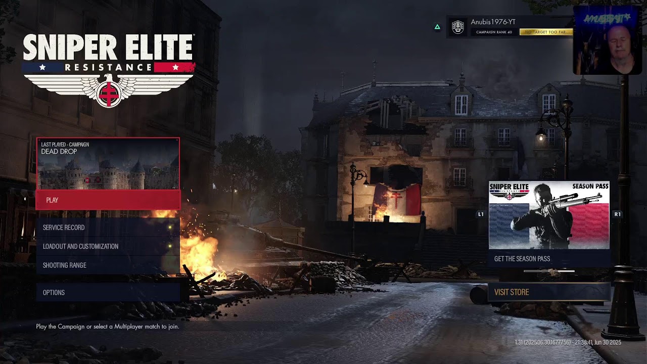 Sniper Elite Resistance survival/Co Op Gameplay  Featuring @Anubis1976-YT