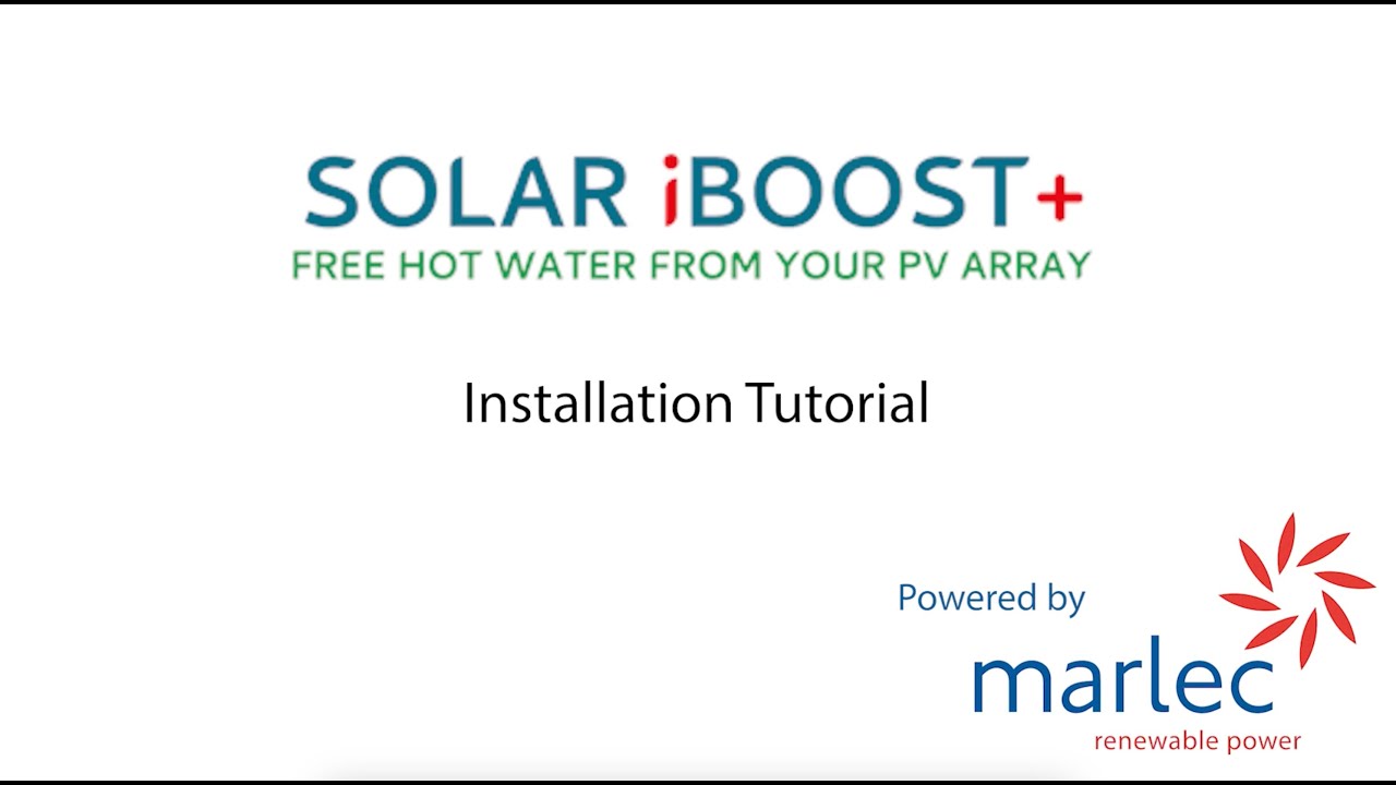 Solar iBoost+ Installation Guide