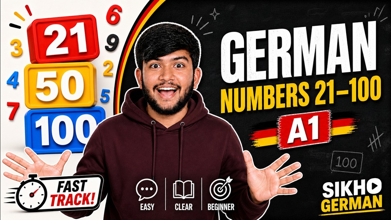 A1 - Lesson 3 | Zahlen | Numbers 21-100 | German Language Course | Sikho German