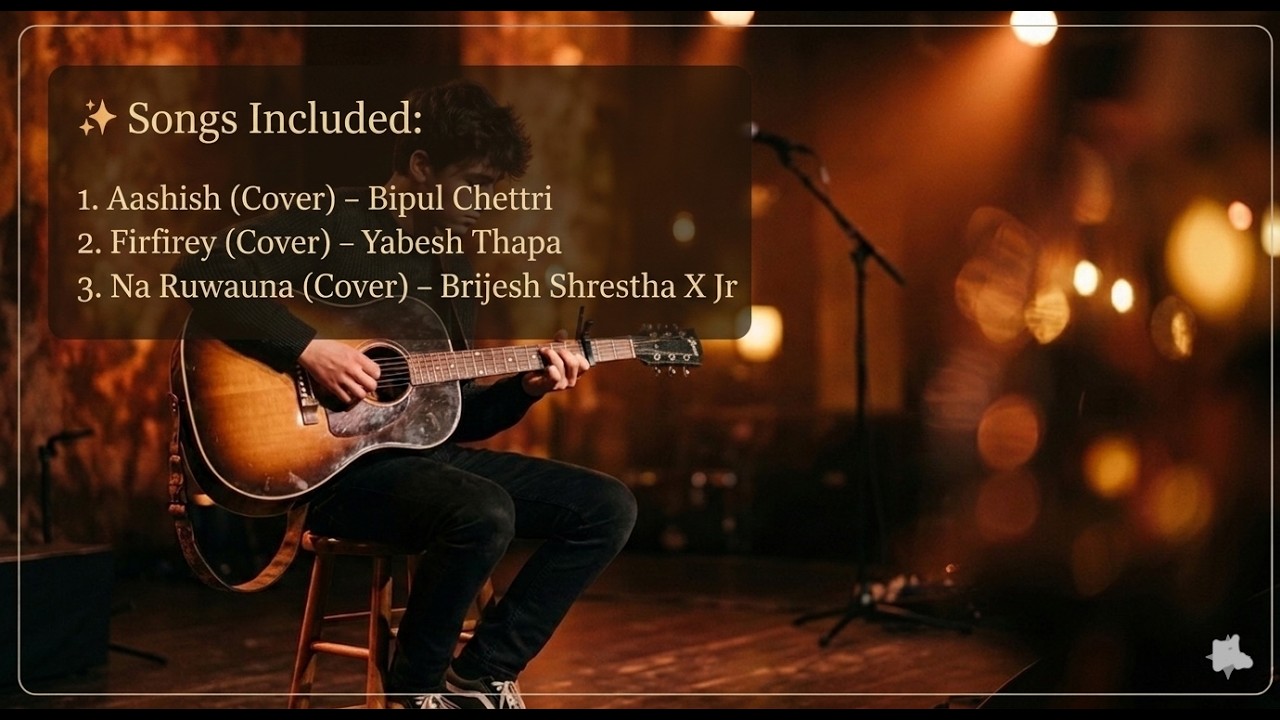 Nepali Cover Song Compilation for Study and Relax | Aashish, Firfirey, Na Ruwauna | TuneVerse Nepal