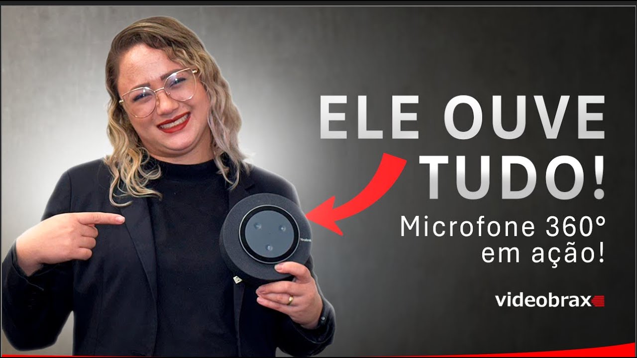 O que é um microfone com captação 360º? #videoconferencia #microfone360º #microfonesemfio