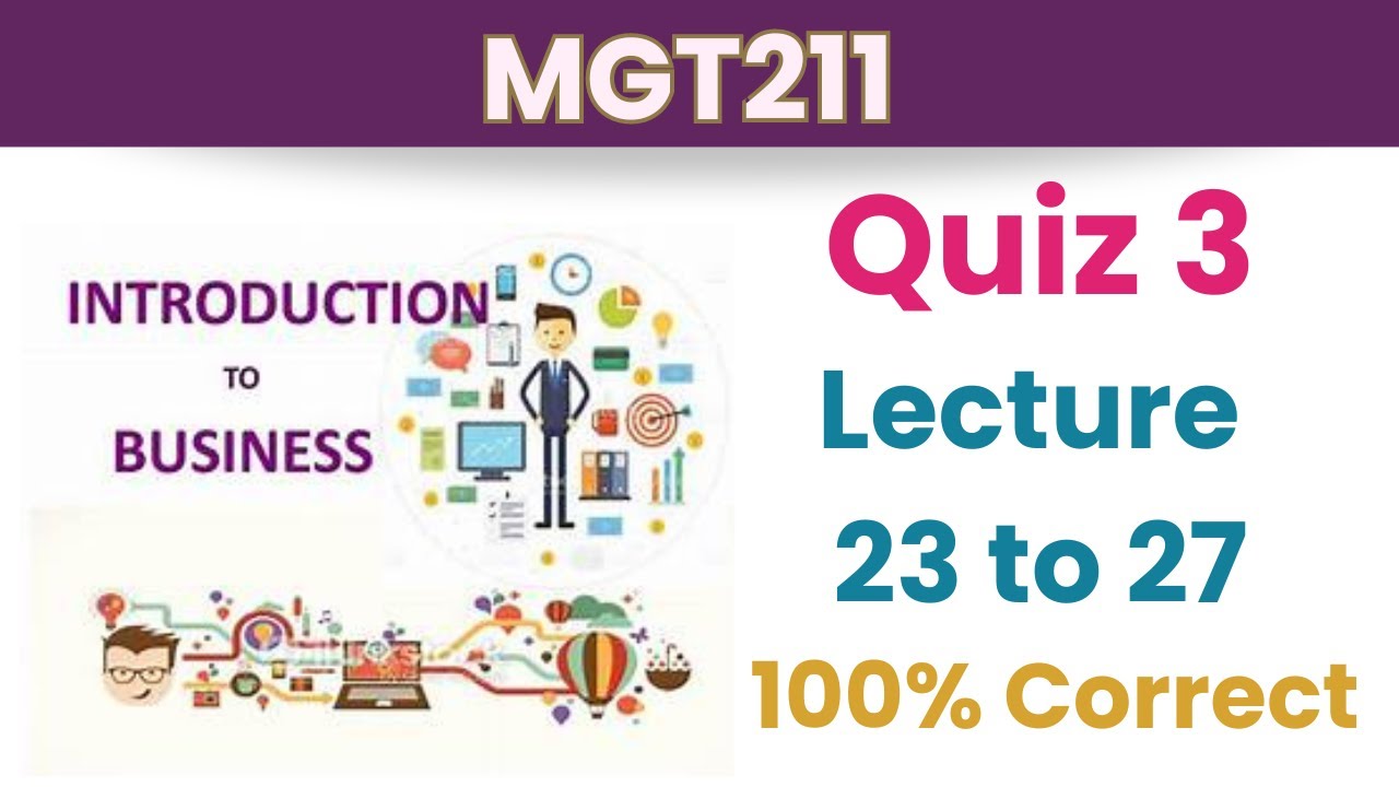 MGT211 Quiz 3_Fall 2023_Lesson 23-27_ 100% correct_mgt211 quiz 3 solution