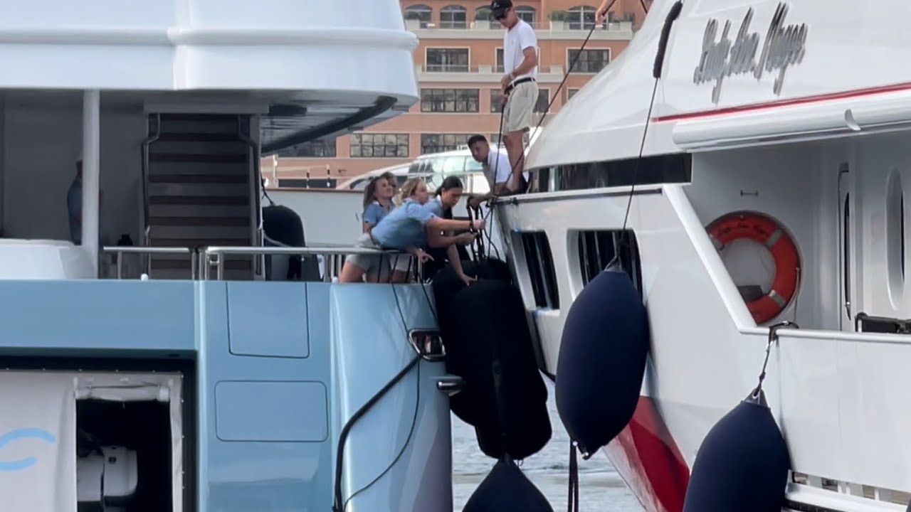 Award winning SCOTT FREE Superyacht docking in Monaco ​⁠@archiesvlogmc