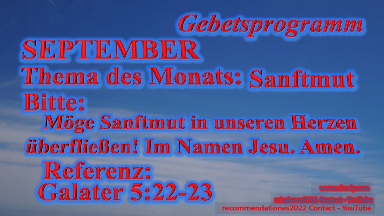 Sanftmut - Gebetsprogramm mit instrumentaler Musik - Deutsch