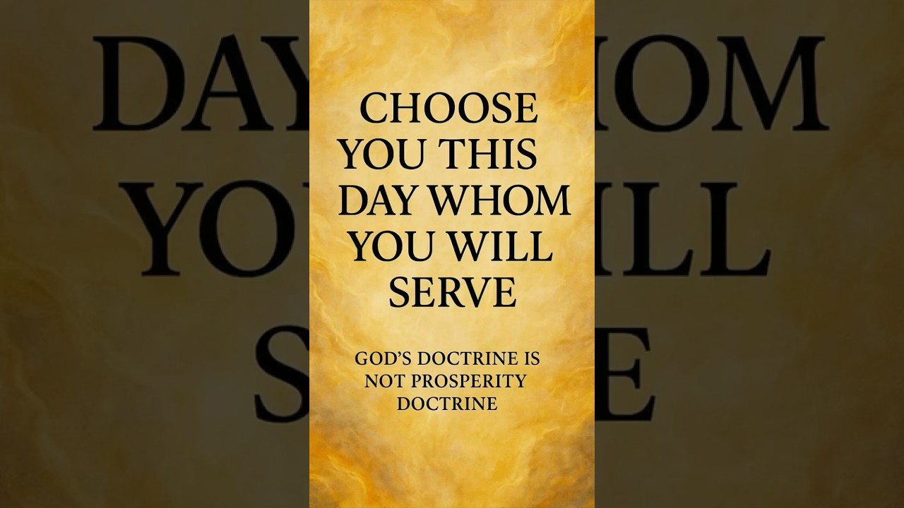 Prosperity Doctrine is not God&rsquo;s Doctrine