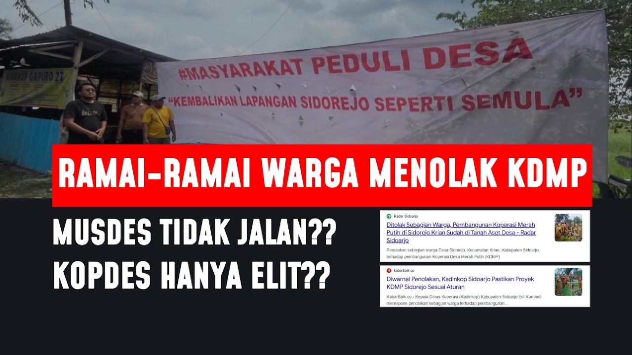 Warga Tolak Koperasi Desa Merah Putih! Salah Program atau Salah Cara? - Sedesa ID