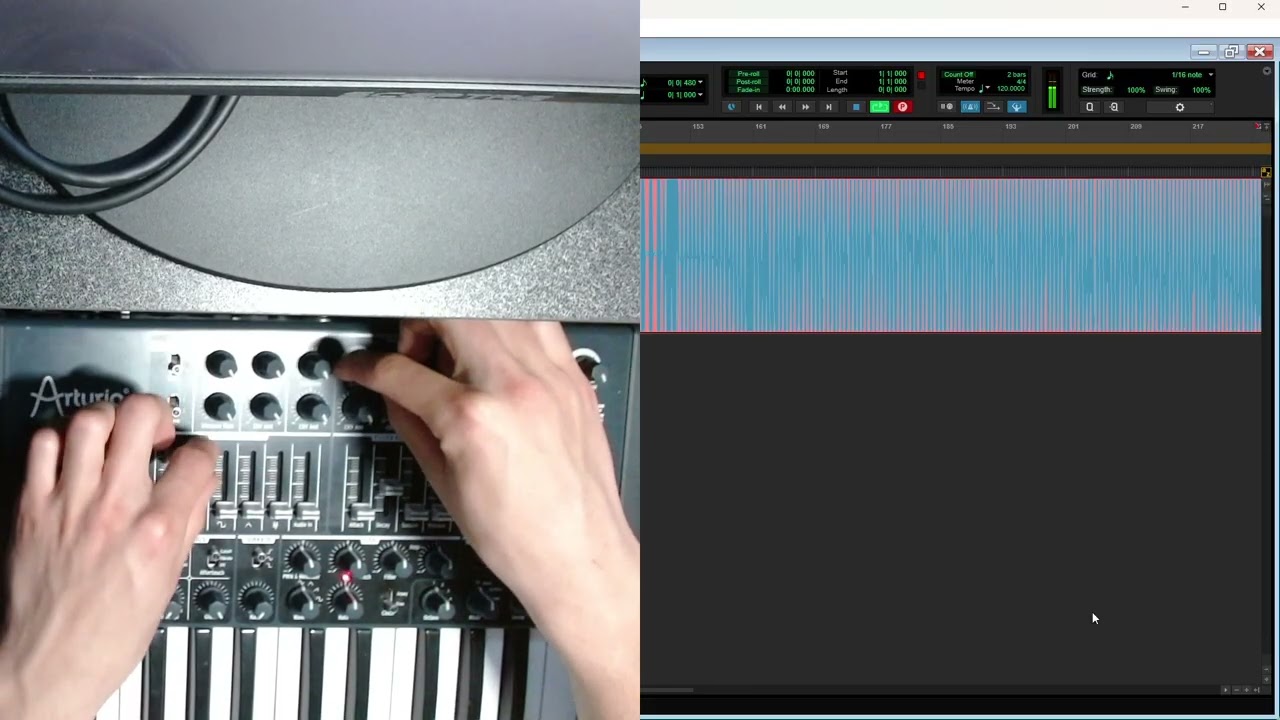 MAKING SYNTH BASSES WITH MY ARTURIA MINIBRUTE ANALOG SYNTHESIZER