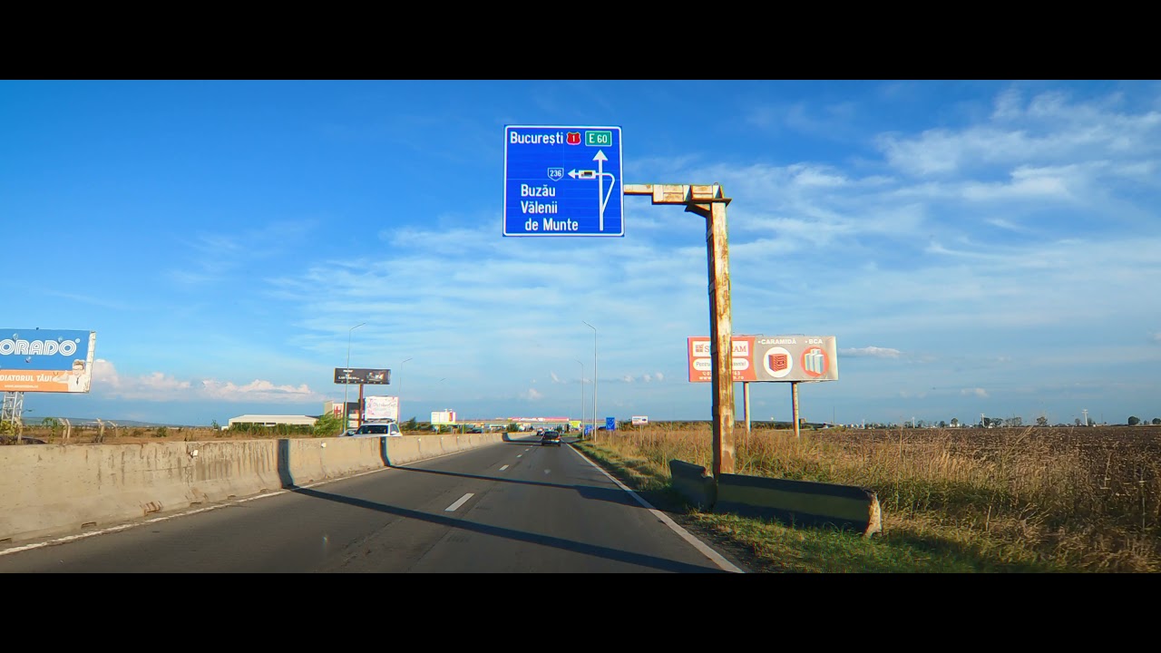 Driving in Romania - Slanic Prahova - Targoviste - Campulung Arges