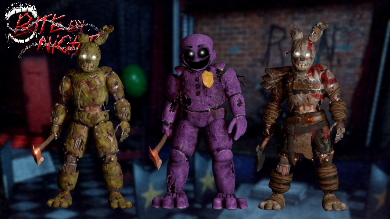All Killer Springtrap Skins Win - Roblox Bite By Night (Early Access)